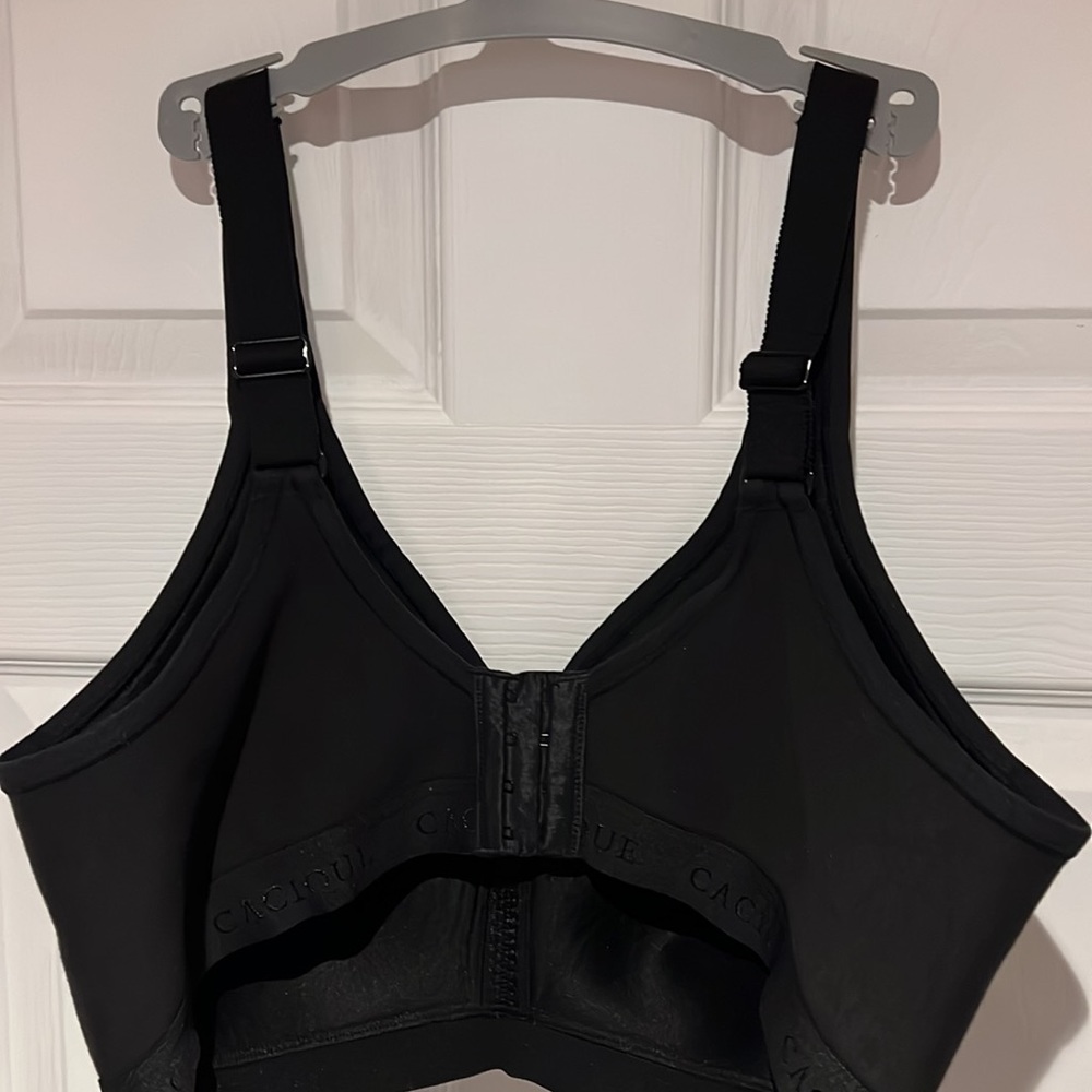 Like new 42 D black cotton lightly padded lounge bra - Picture 3 of 3